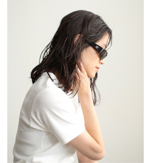 EYETHINK「COURREGES TECH SUNGLASSES black / VESALU001AC0006」|サングラス|