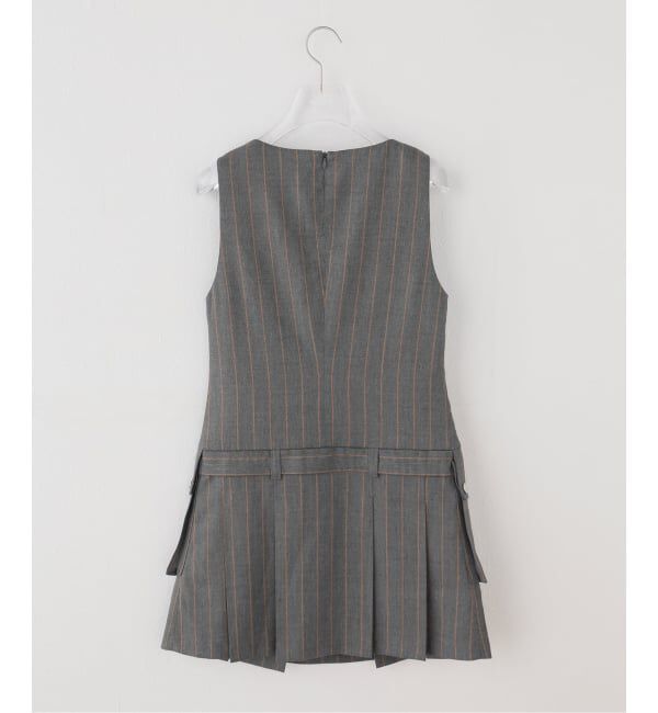 PULP「GANNI / ガニー Wool Stripe Belted Mini Dress」|ドレス|