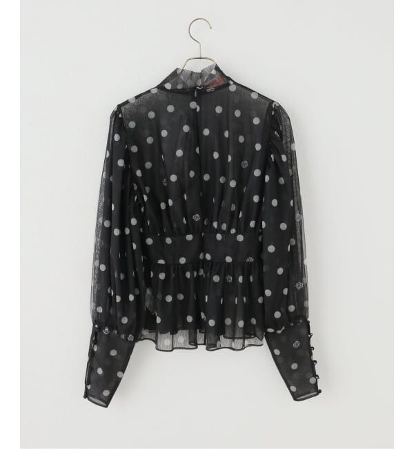 JOURNAL STANDARD「【VIVIANO / ヴィヴィアーノ】 A Pois Tulle Chemisette」|シャツ・ブラウス|
