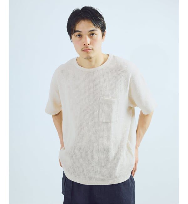 J.S.Homestead「J.S.Homestead / レノ メッシュ ファブリック ポケット Tシャツ」|Tシャツ・カットソー|