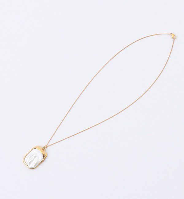 NOLLEY'S「【MERAKI/ メラキ】Square Pearl NLスクエアパールネックレス」|ネックレス|