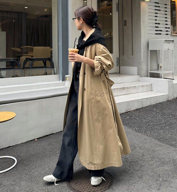fredy emue「【発売のたびに即完売する大人気アイテム】袖ボリュームトレンチコート」|トレンチコート|ベージュ