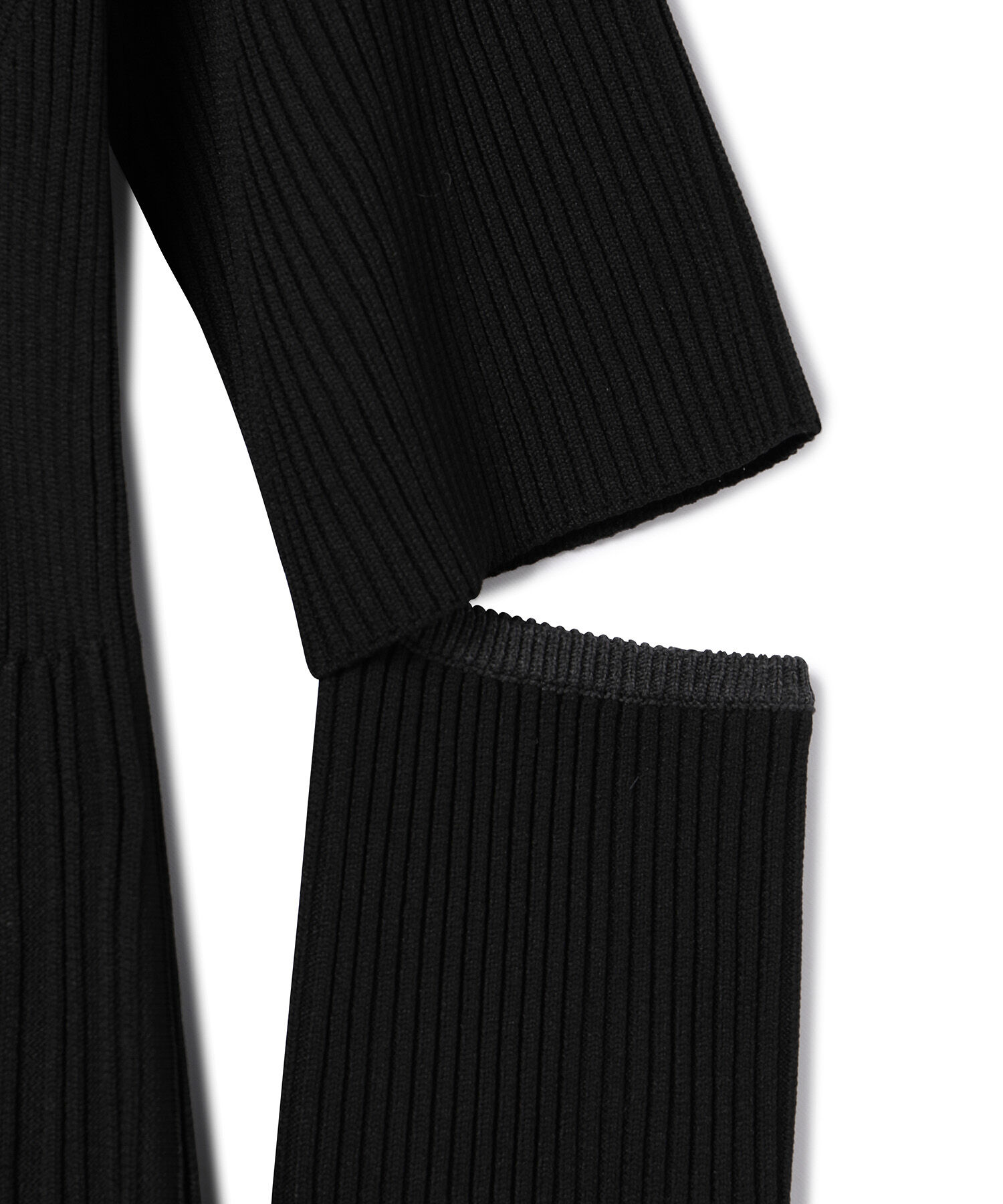 ADAM ET ROPE'「【WEB限定・サステナブル】3WAYバイカラーニットワンピース」|ワンピース|