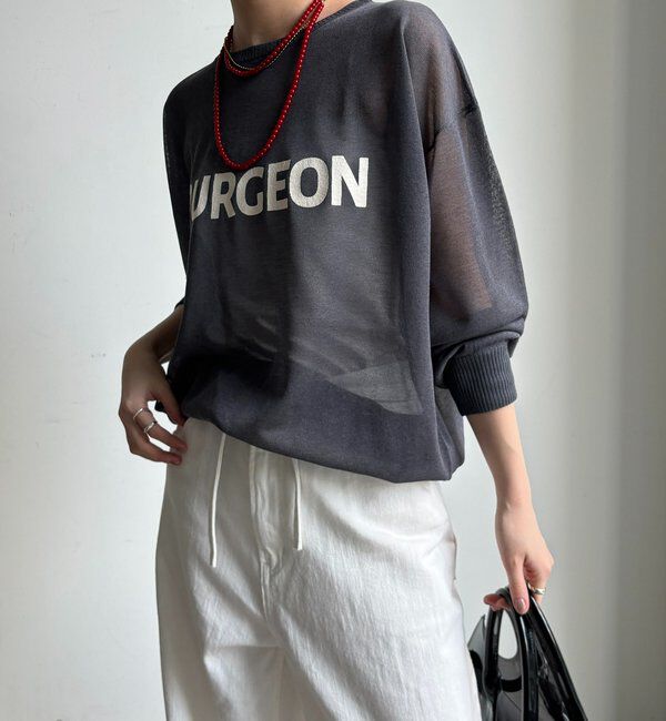  「シアーロゴニット」|ニット・セーター|