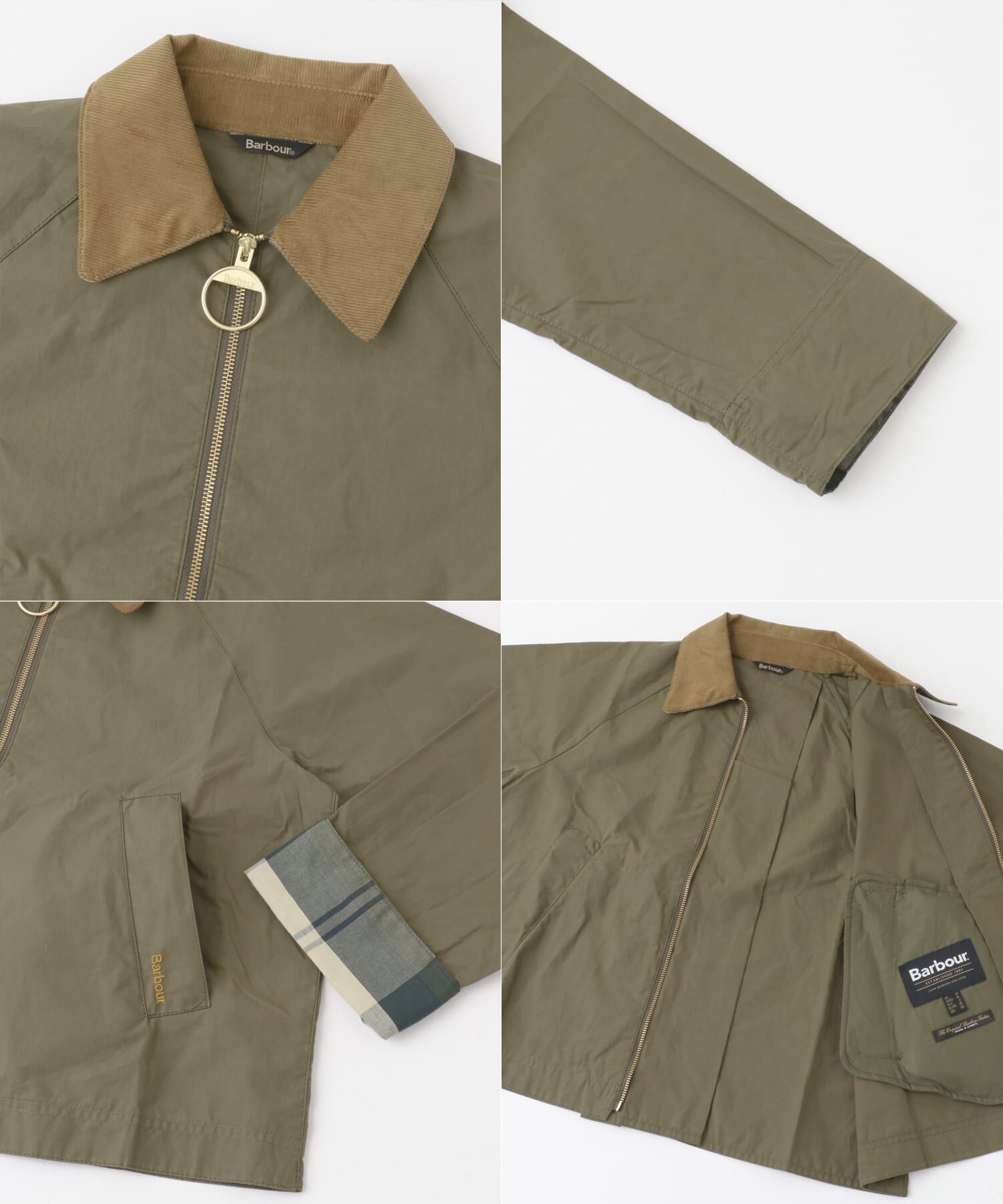 URBAN RESEARCH DOORS「Barbour　CATLIN SHOWERPROOF」|ノーカラーコート|