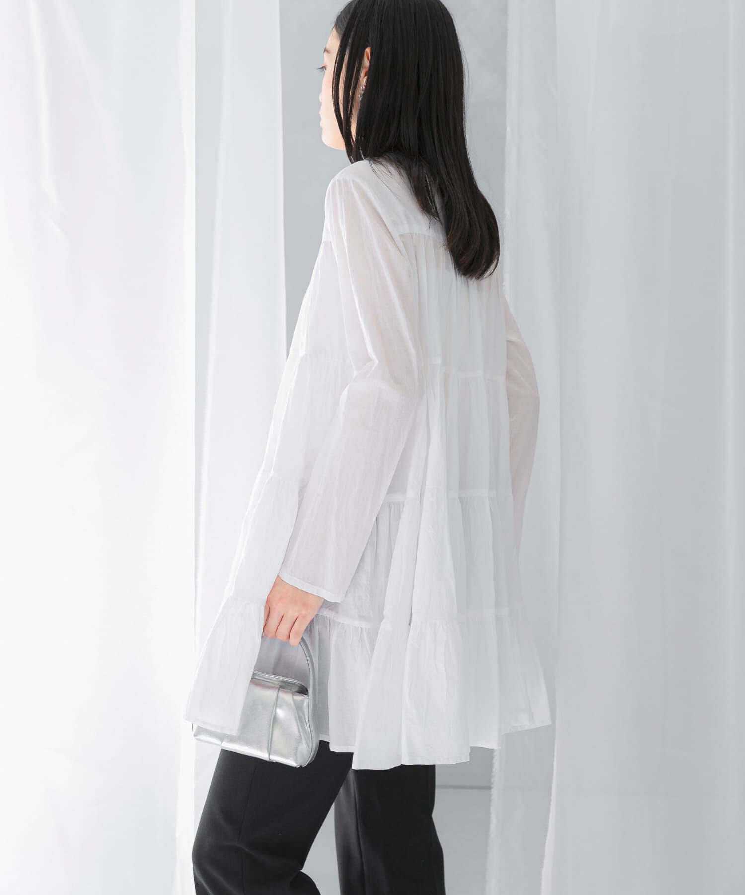 URBAN RESEARCH ROSSO「normment　COTTON VOIL TIERED TUNIC」|チュニック|