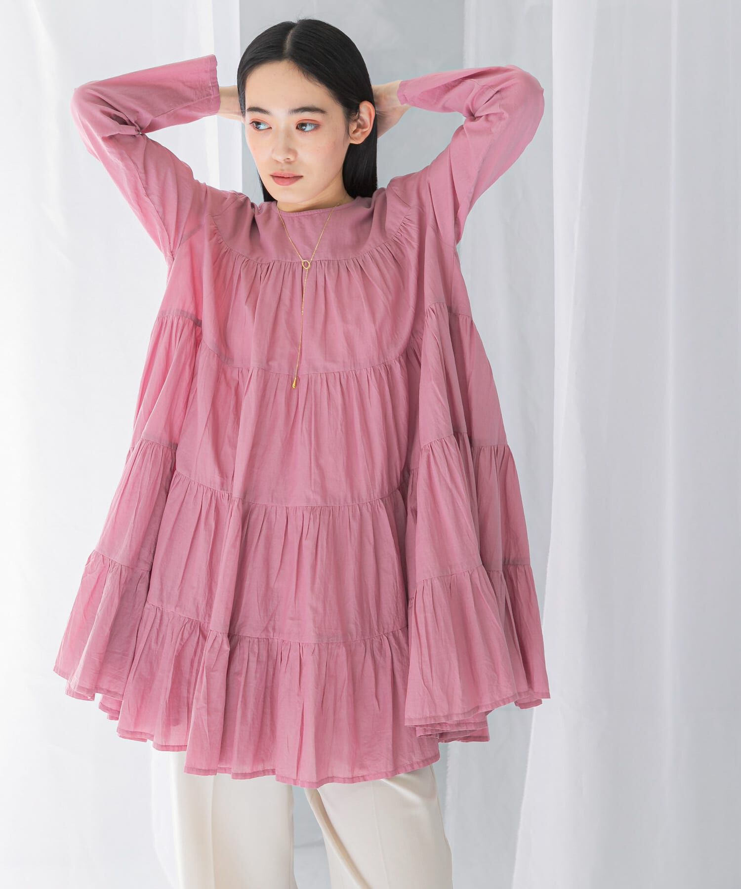 URBAN RESEARCH ROSSO「normment　COTTON VOIL TIERED TUNIC」|チュニック|