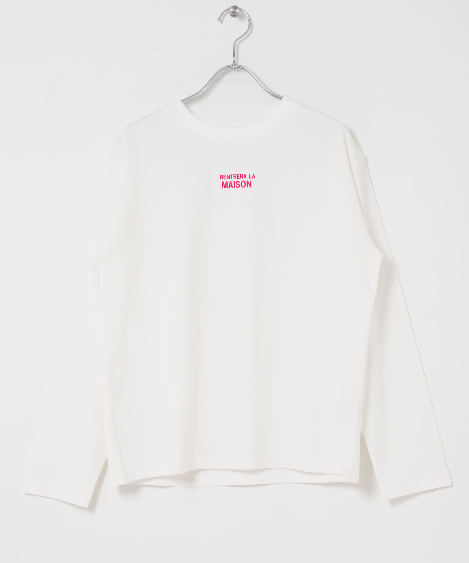 URBAN RESEARCH DOORS「FORK&SPOON　フロッキープリントロングスリーブTシャツ」|Tシャツ・カットソー|