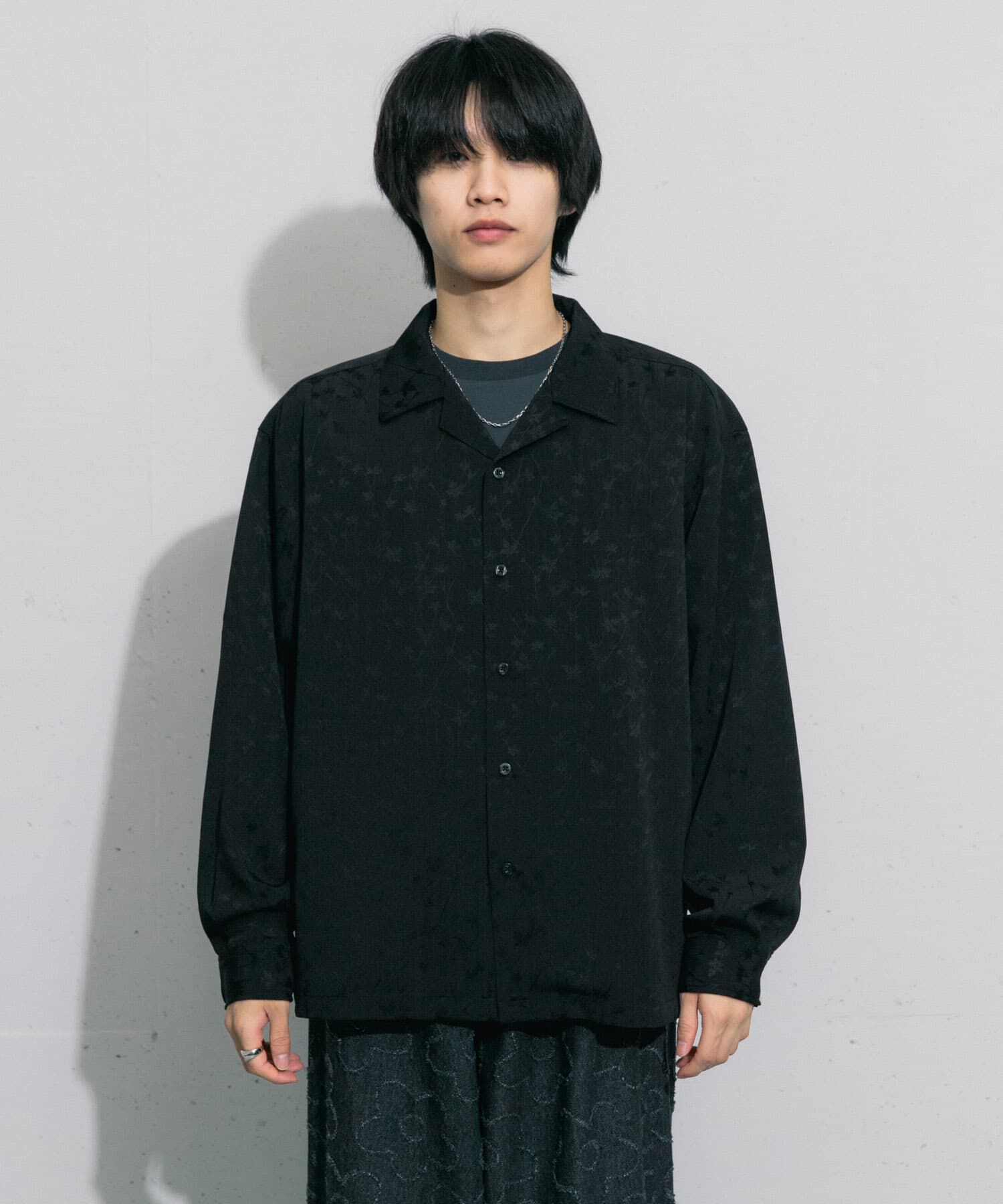 SENSE OF PLACE by URBAN RESEARCH「フラワージャガードオープンカラーシャツ」|シャツ・ブラウス|