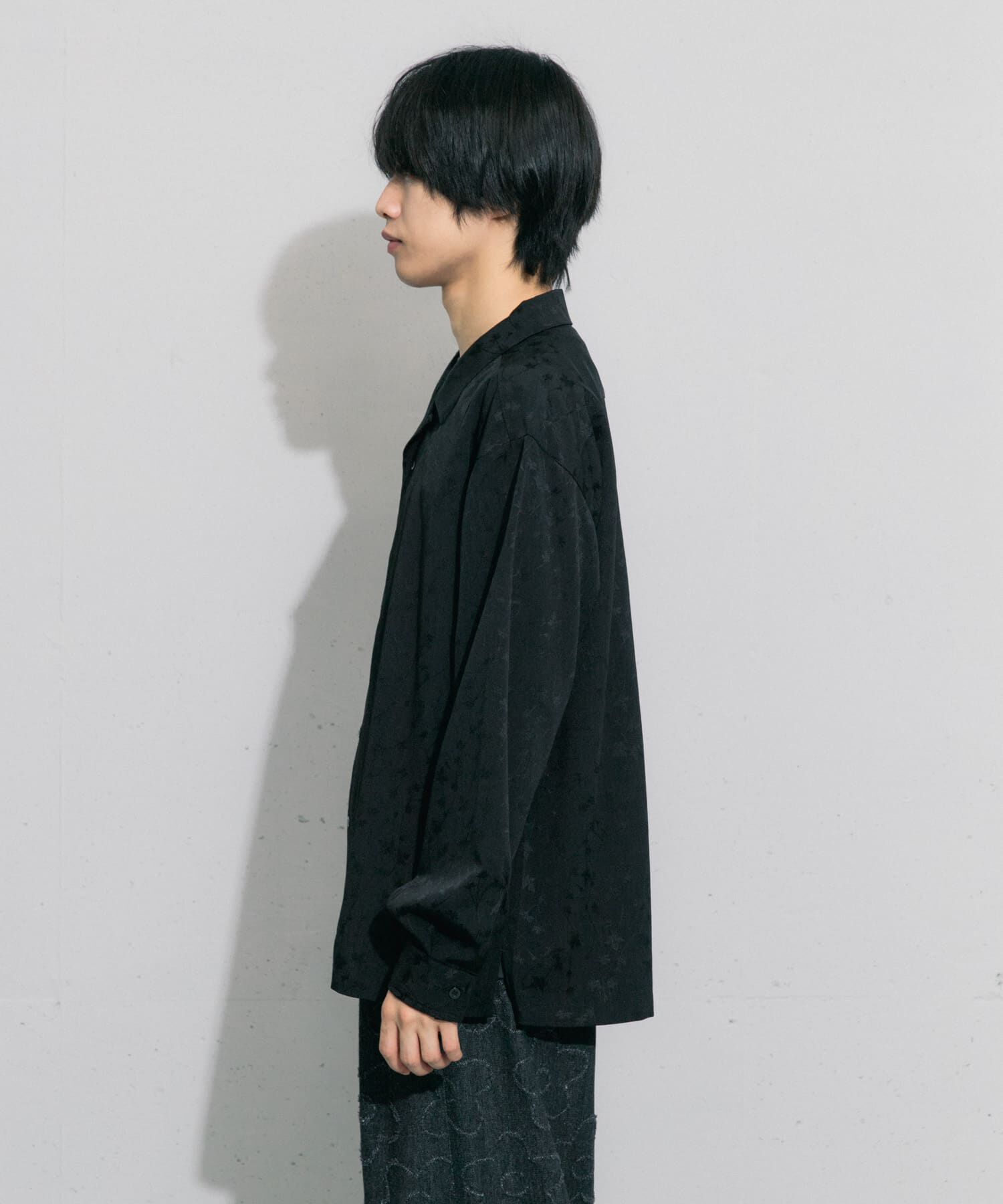 SENSE OF PLACE by URBAN RESEARCH「フラワージャガードオープンカラーシャツ」|シャツ・ブラウス|