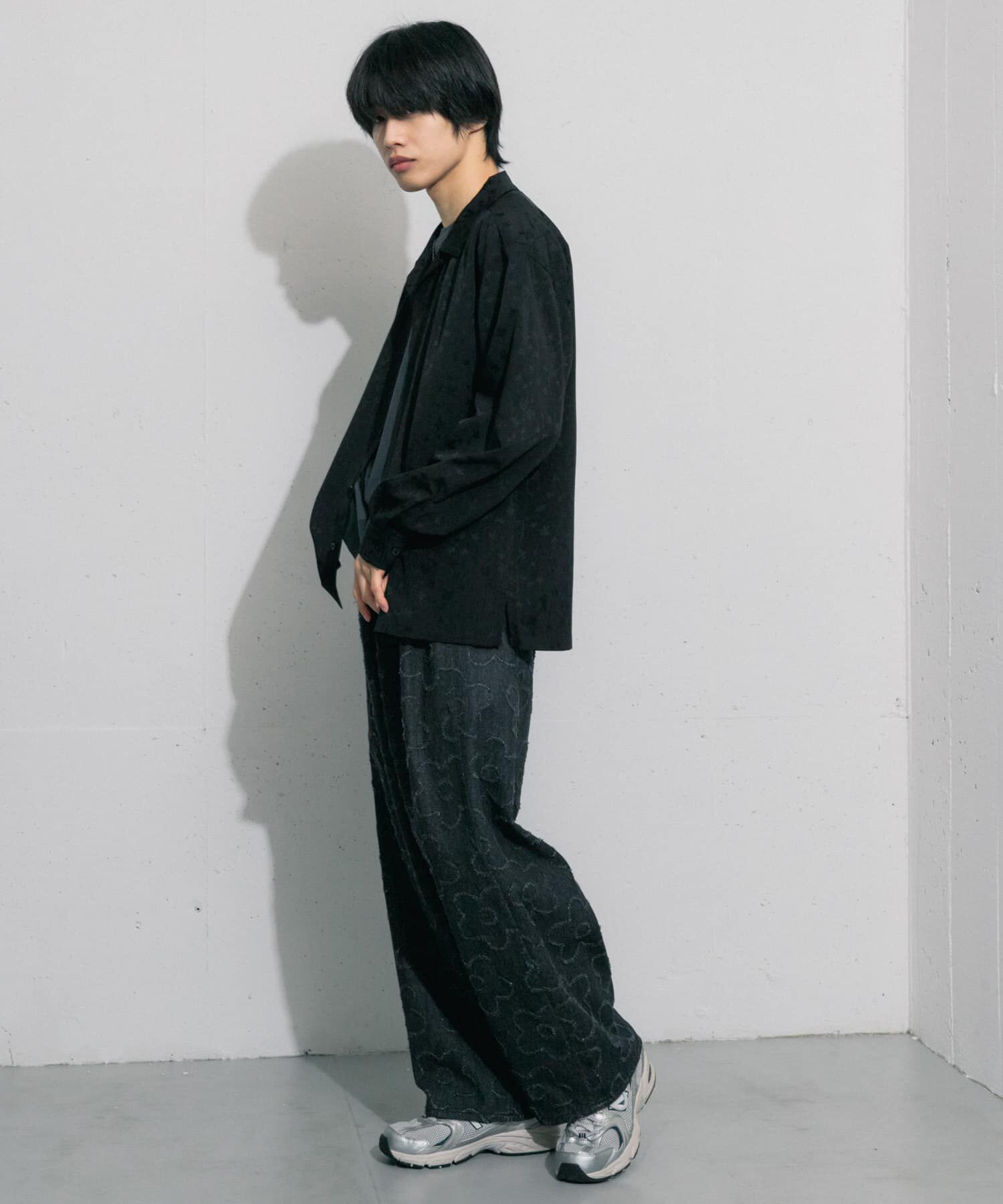 SENSE OF PLACE by URBAN RESEARCH「フラワージャガードオープンカラーシャツ」|シャツ・ブラウス|