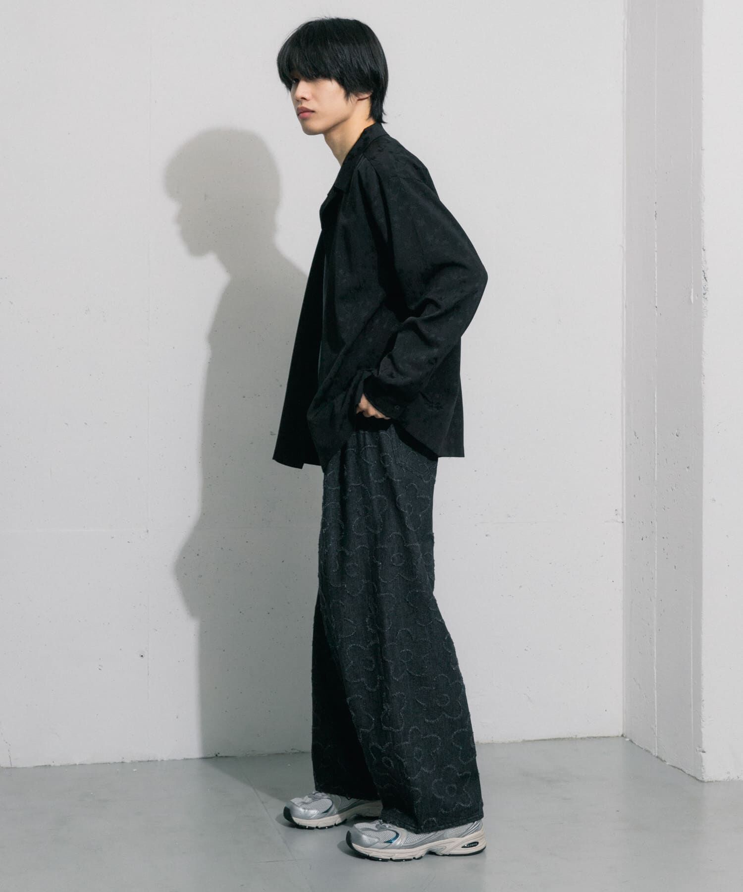 SENSE OF PLACE by URBAN RESEARCH「フラワージャガードオープンカラーシャツ」|シャツ・ブラウス|
