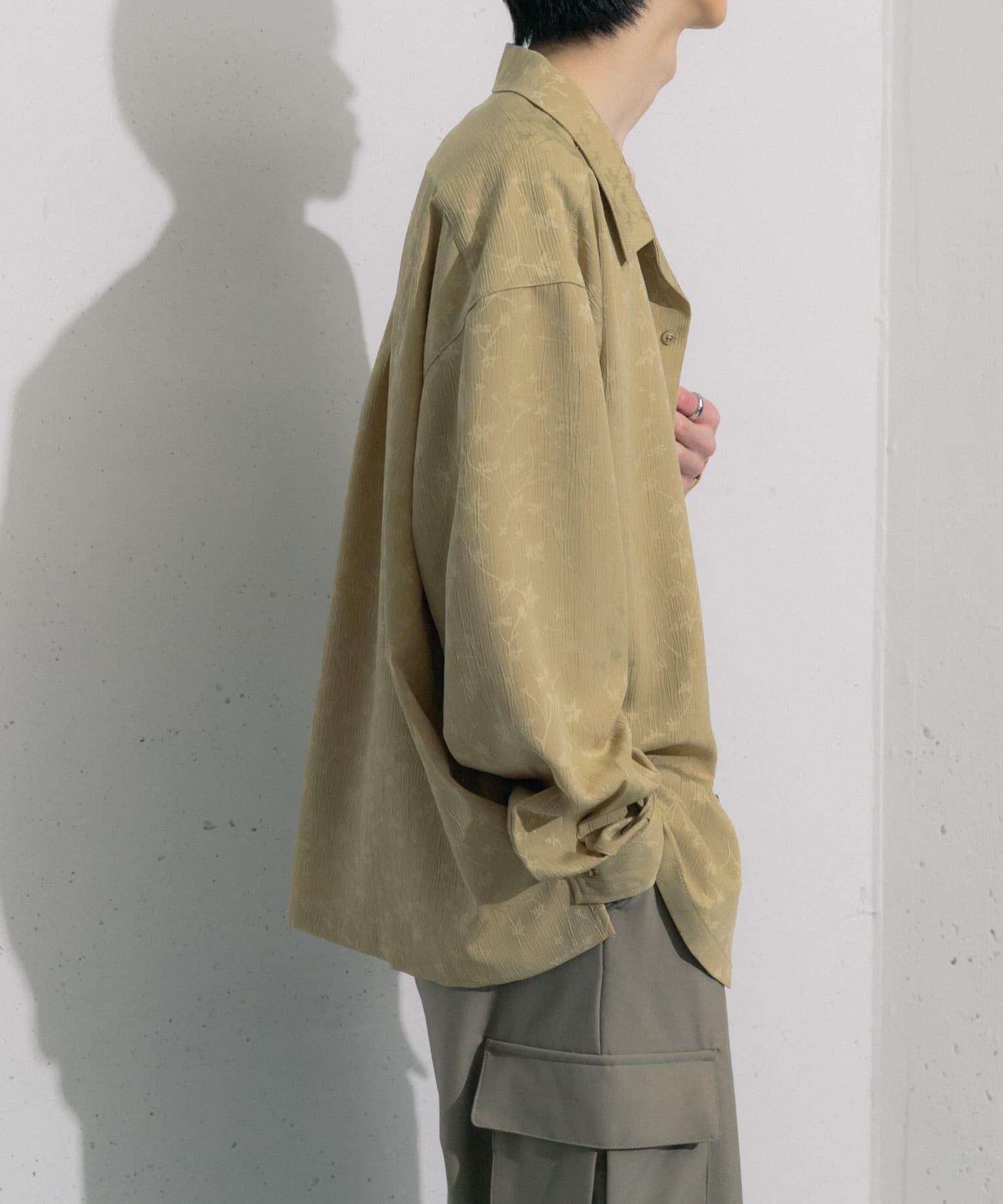 SENSE OF PLACE by URBAN RESEARCH「フラワージャガードオープンカラーシャツ」|シャツ・ブラウス|