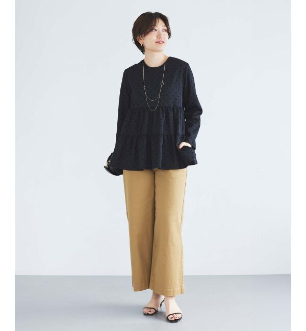 le.coeur blanc「TORRAZZO DONNAドットティアードブラウス」|シャツ・ブラウス|