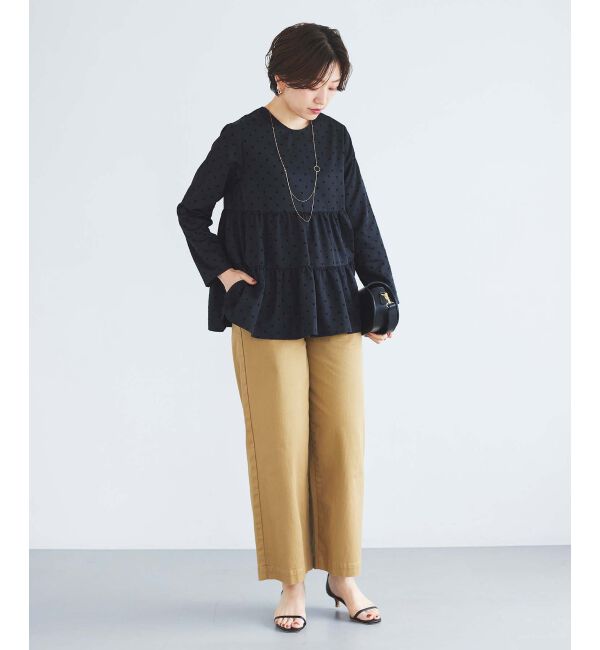 le.coeur blanc「TORRAZZO DONNAドットティアードブラウス」|シャツ・ブラウス|