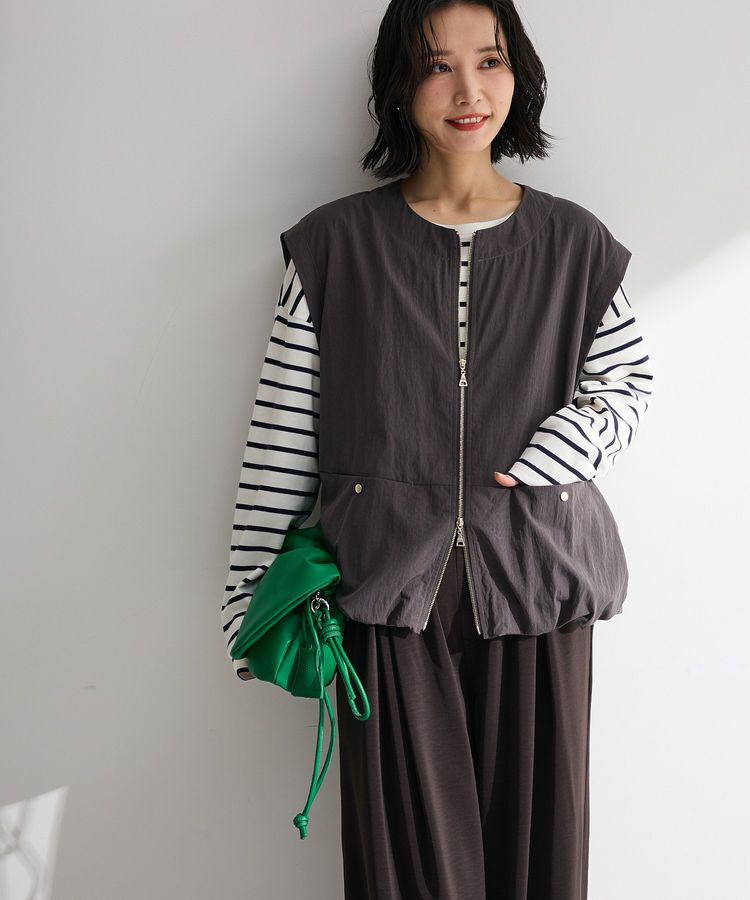 Green Parks「ナイロンバルーンベスト」|その他|Charcoal Gray
