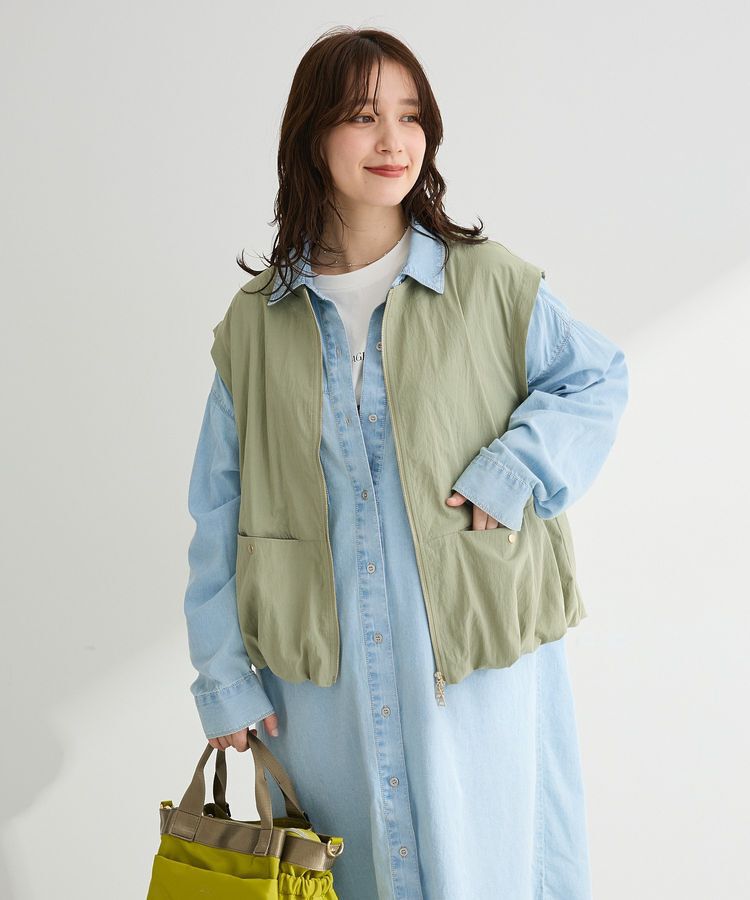 Green Parks「ナイロンバルーンベスト」|その他|Khaki