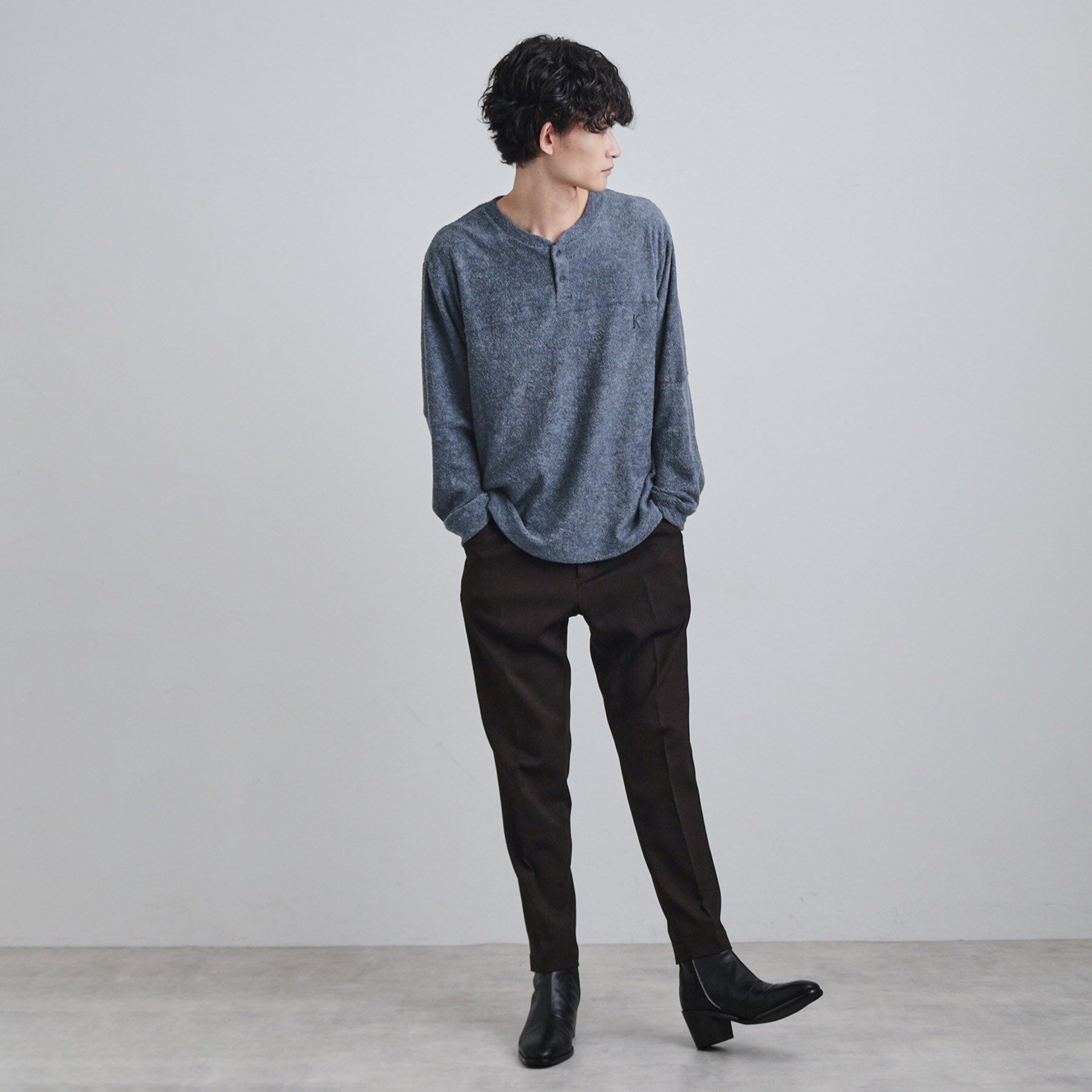 tk.TAKEO KIKUCHI「モールヘンリーネックカットソー」|Tシャツ・カットソー|