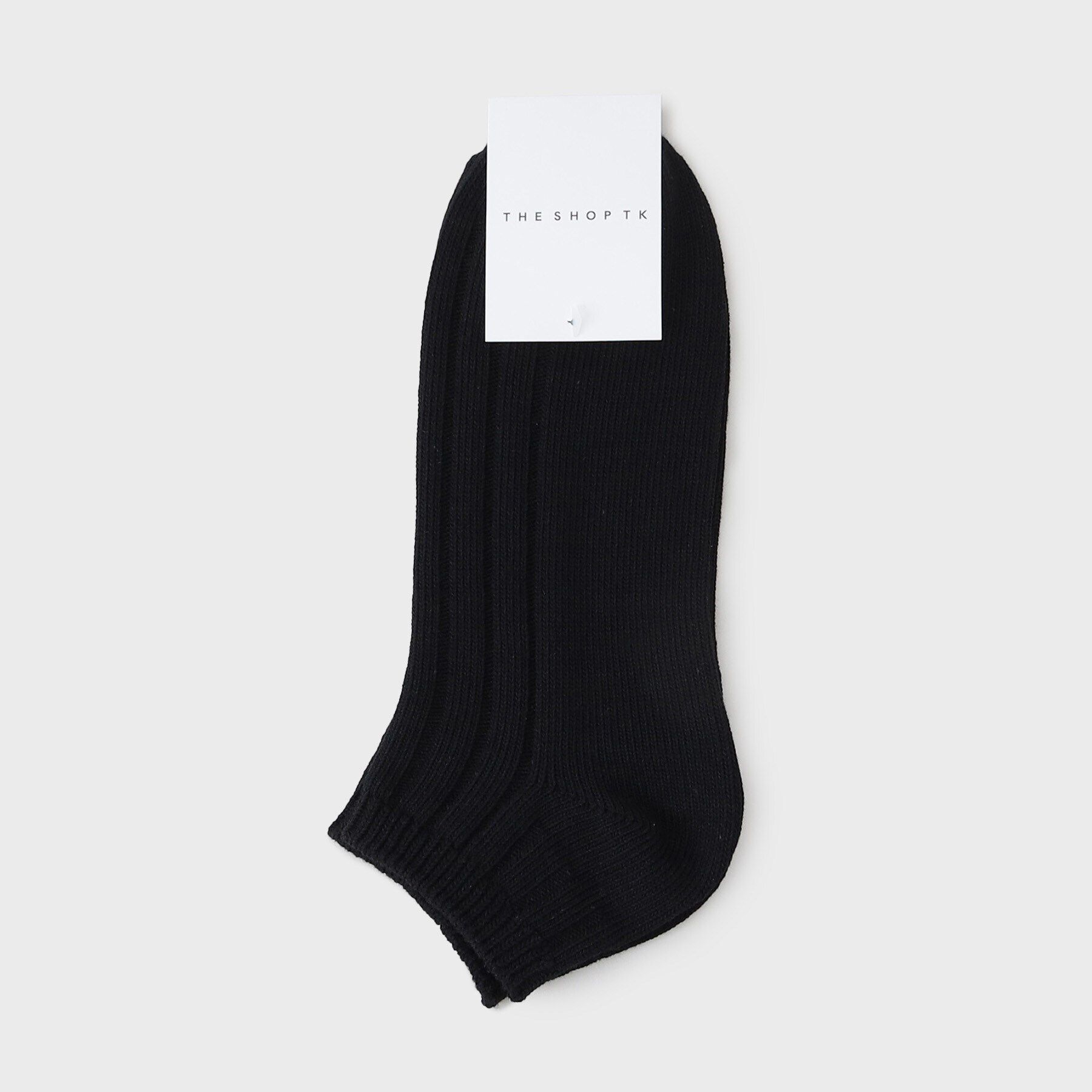 THE SHOP TK「リブショートSOX」|ソックス|ブラック(019)