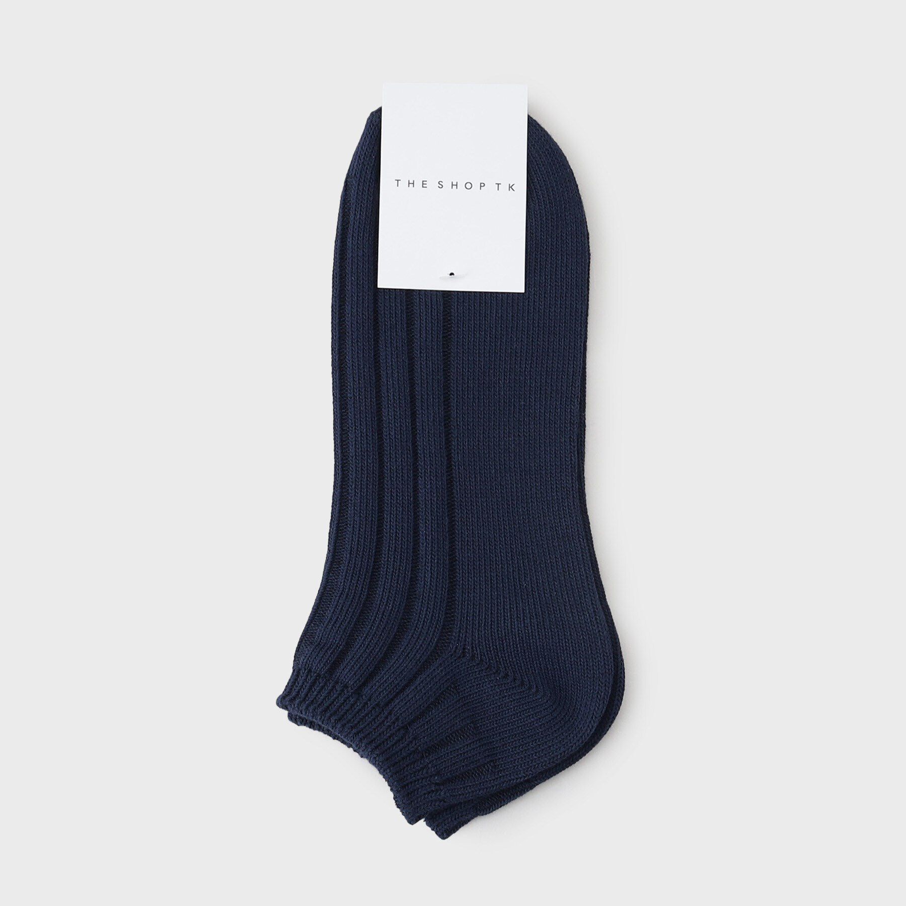 THE SHOP TK「リブショートSOX」|ソックス|ネイビー(094)