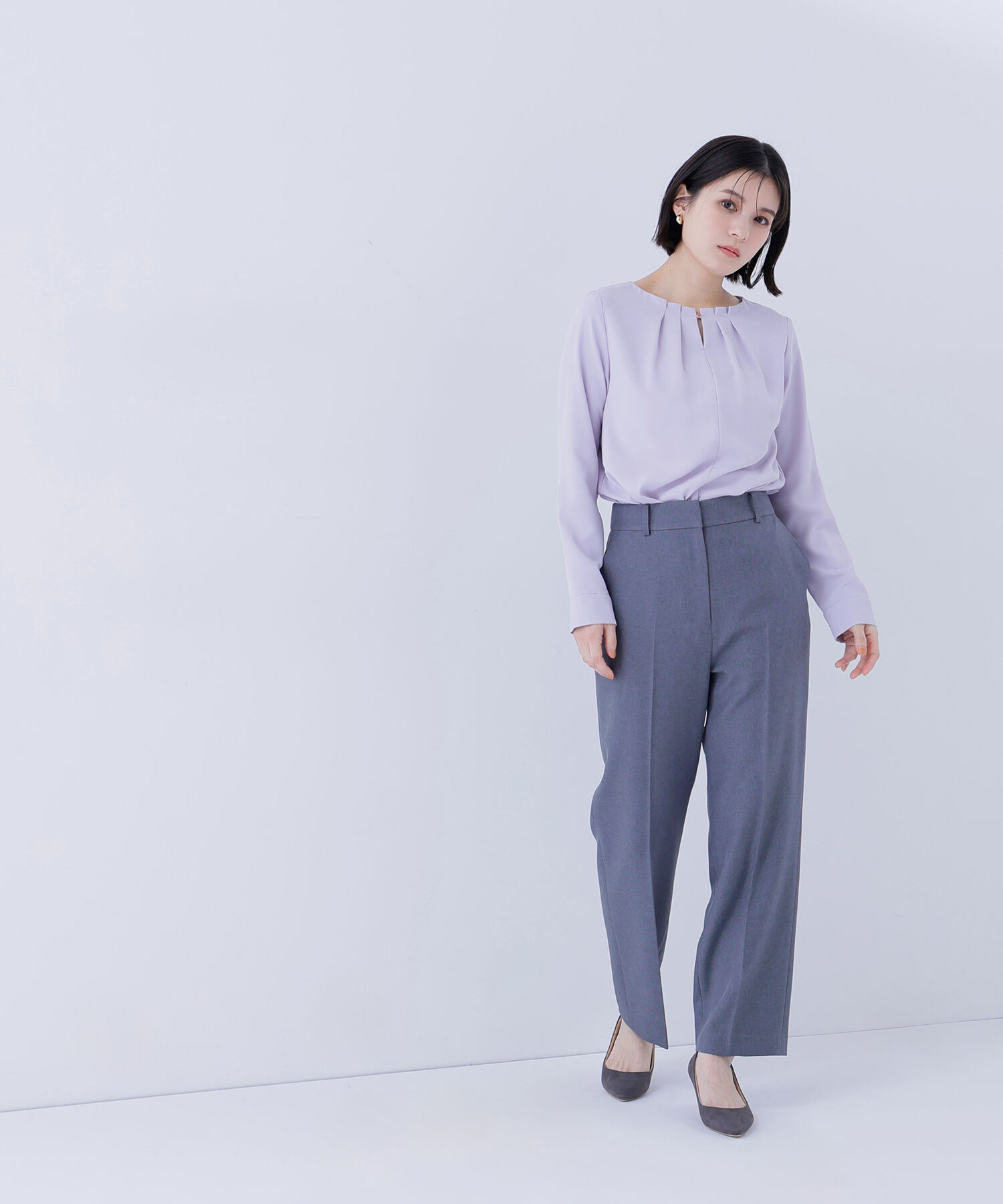  「メランジシャークスキン SETUP ストレートパンツ」|その他|