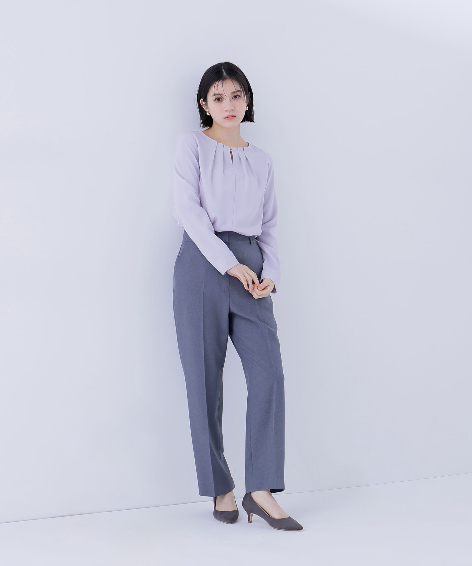  「メランジシャークスキン SETUP ストレートパンツ」|その他|