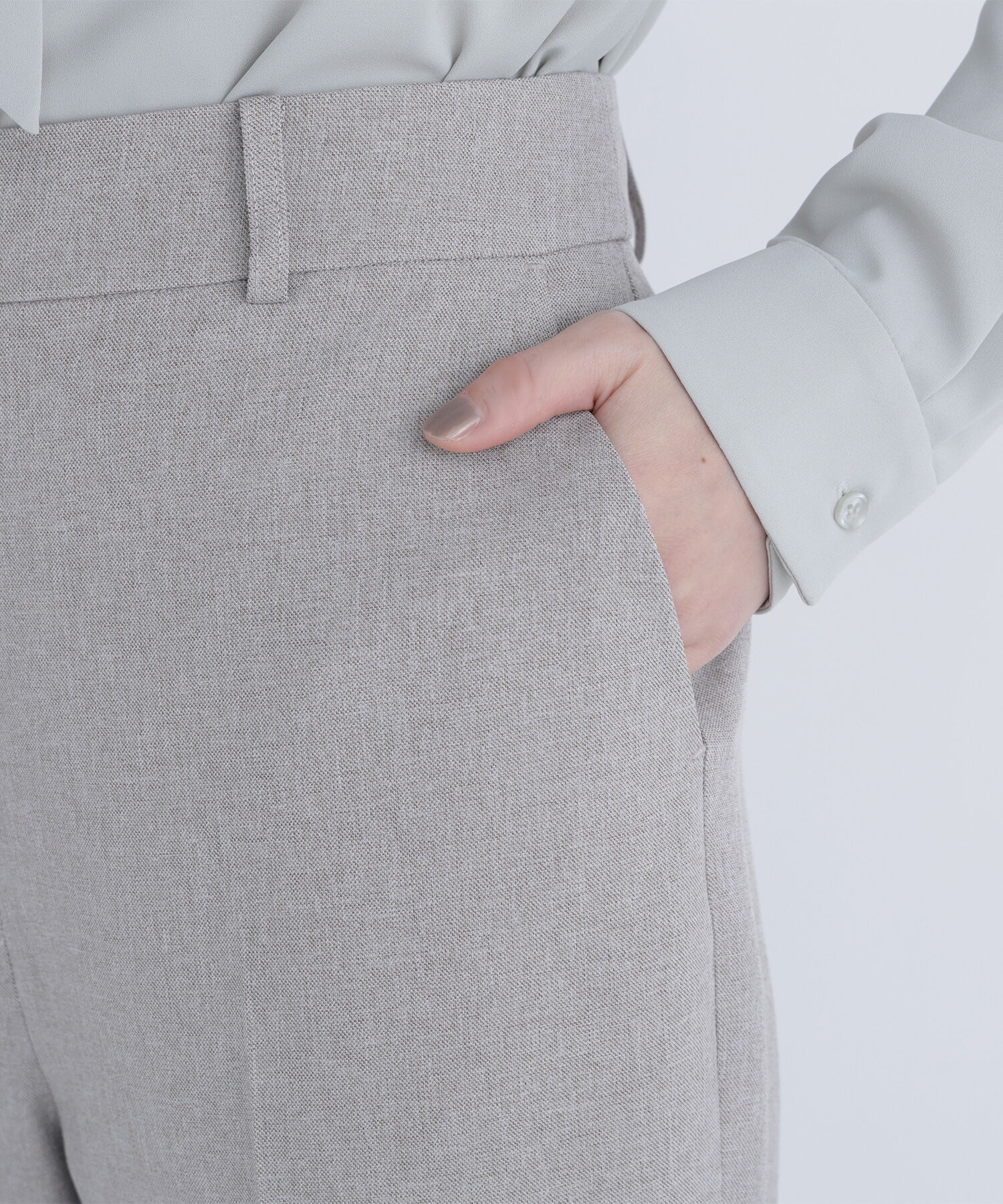  「メランジシャークスキン SETUP ストレートパンツ」|その他|
