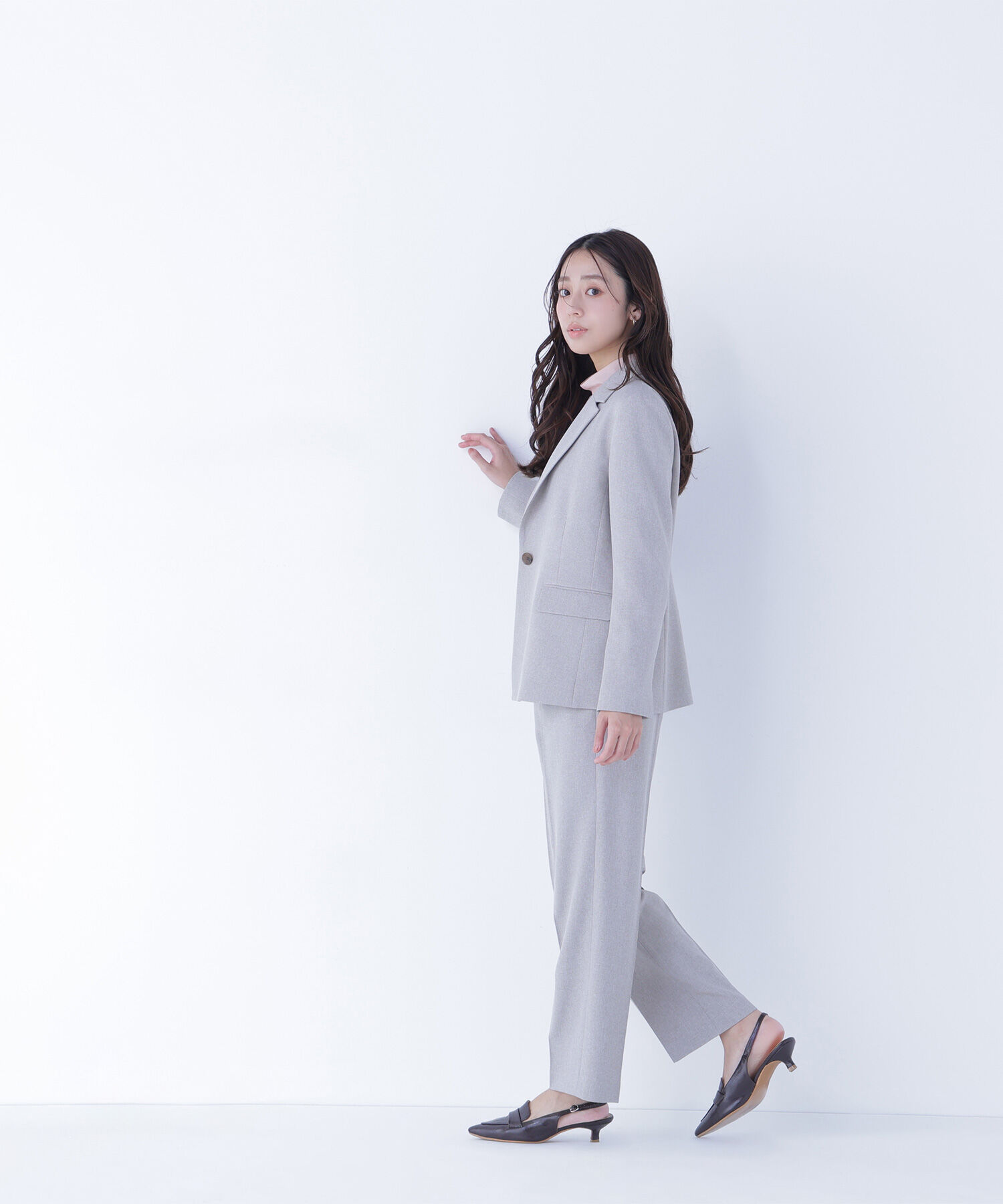  「メランジシャークスキン SETUP ストレートパンツ」|その他|
