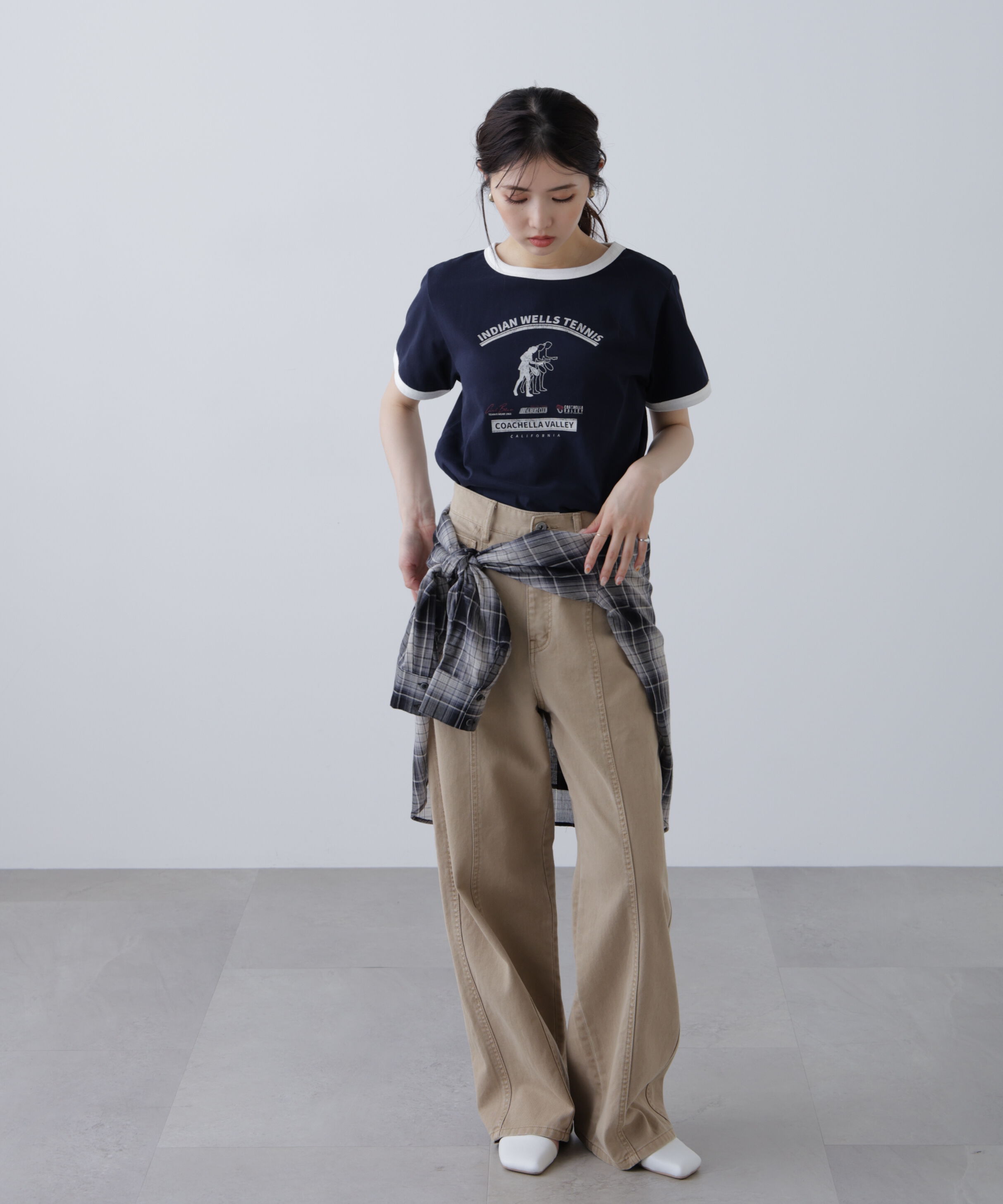  「レトロスポーツプリントTシャツ」|Tシャツ・カットソー|