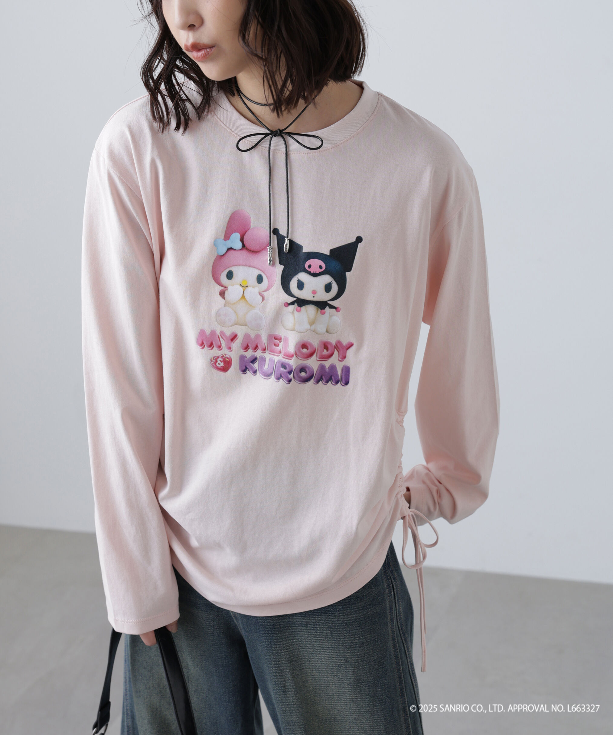  「〈メロクロコラボ〉ロングTシャツ」|Tシャツ・カットソー|