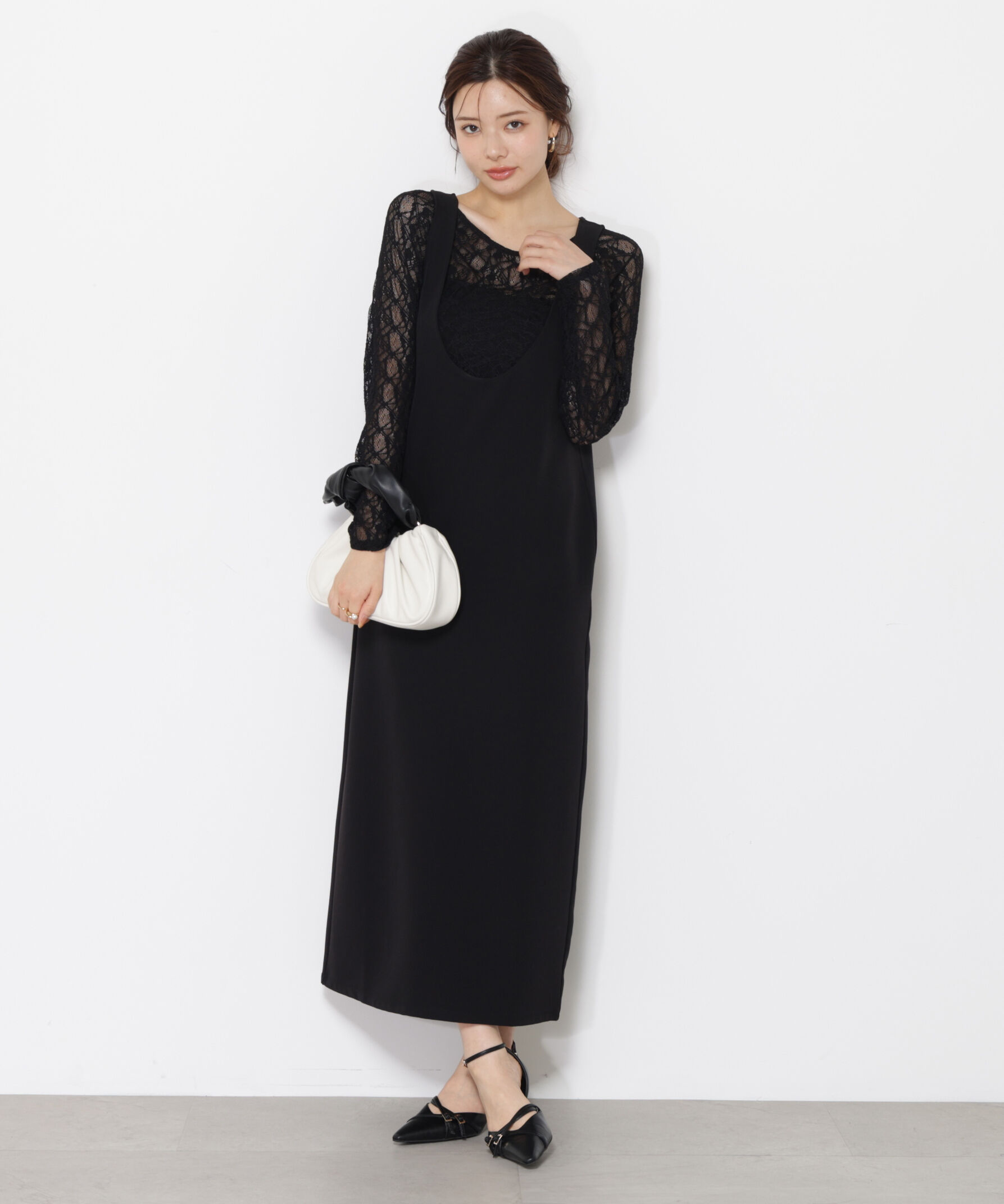 PROPORTION BODY DRESSING「Uネックジャンスカ SETUP 25AW」|ワンピース|