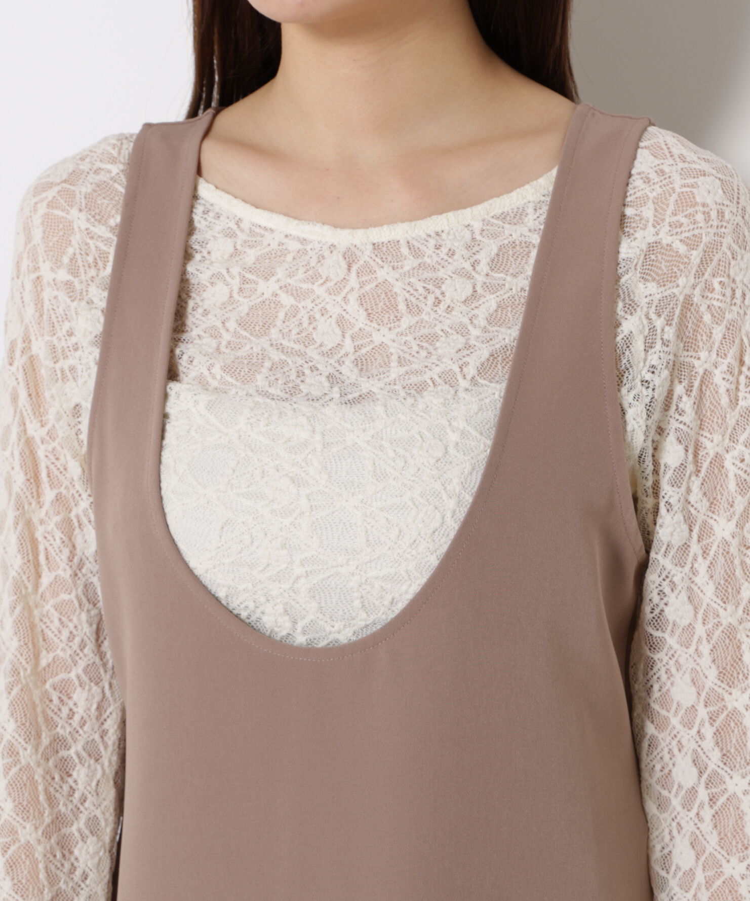 PROPORTION BODY DRESSING「Uネックジャンスカ SETUP 25AW」|ワンピース|