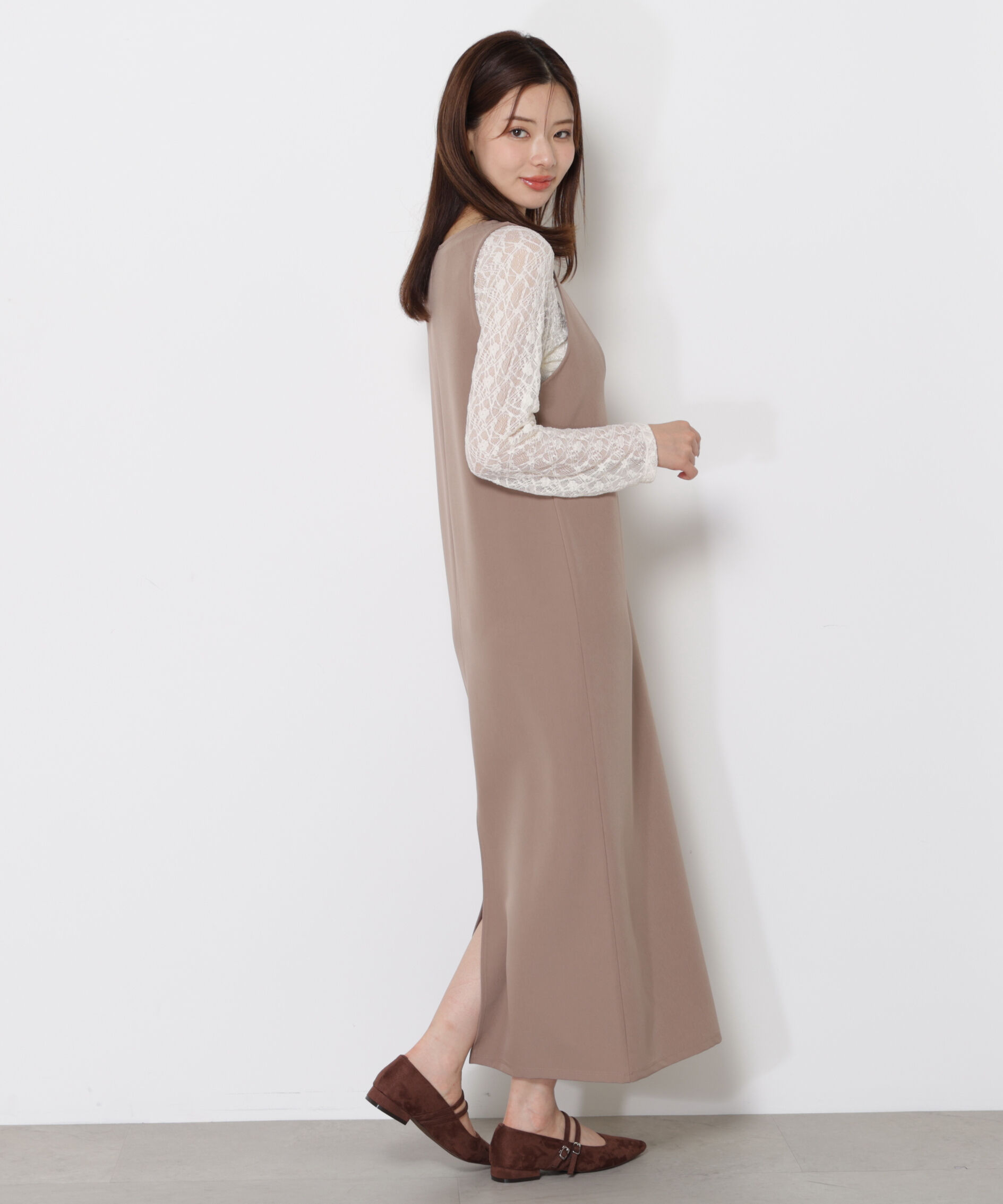 PROPORTION BODY DRESSING「Uネックジャンスカ SETUP 25AW」|ワンピース|