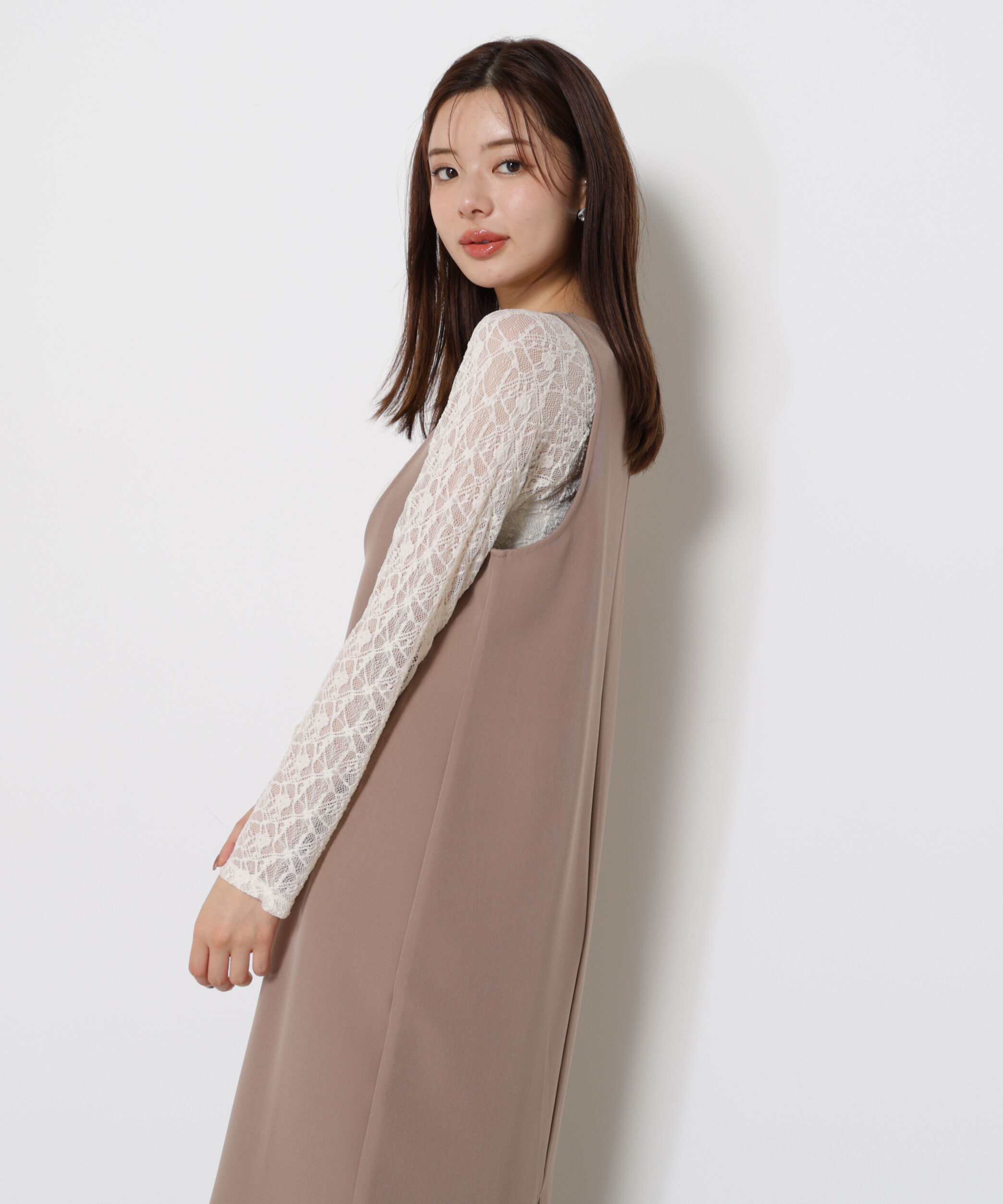 PROPORTION BODY DRESSING「Uネックジャンスカ SETUP 25AW」|ワンピース|