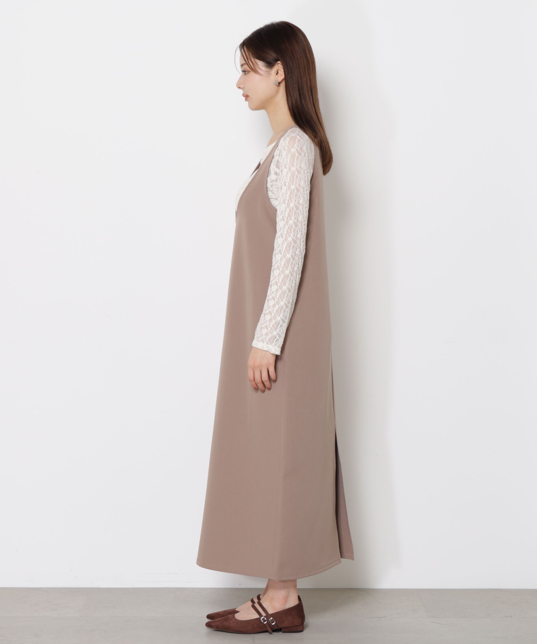 PROPORTION BODY DRESSING「Uネックジャンスカ SETUP 25AW」|ワンピース|