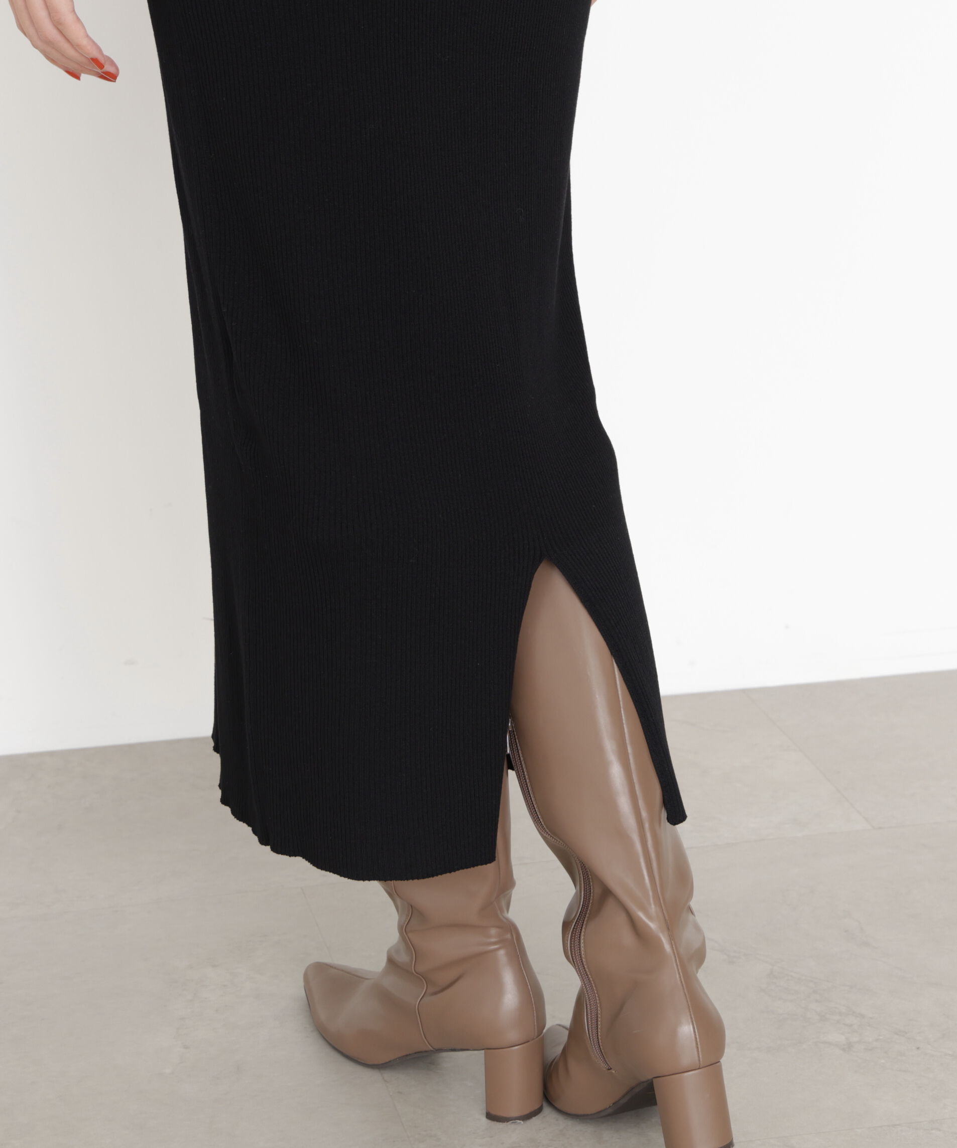 PROPORTION BODY DRESSING「フリルレースセットニットワンピース 25AW」|ワンピース|