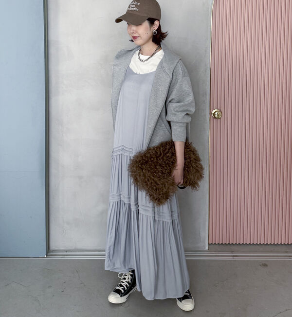 Doux archives「ピンタックティアードキャミワンピース」|ワンピース|