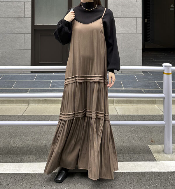 Doux archives「ピンタックティアードキャミワンピース」|ワンピース|