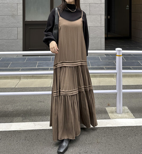 Doux archives「ピンタックティアードキャミワンピース」|ワンピース|