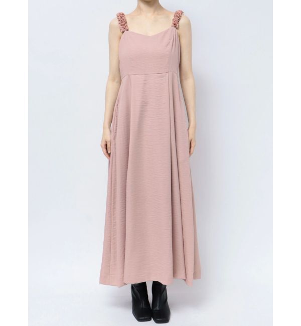 CALNAMUR「FRILL SUSPENDRE OP/フリルサスペンダーワンピース」|ワンピース|
