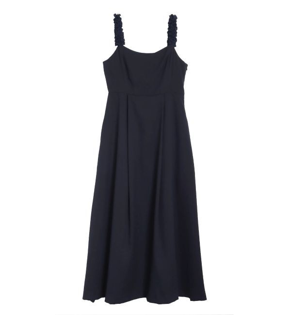 CALNAMUR「FRILL SUSPENDRE OP/フリルサスペンダーワンピース」|ワンピース|