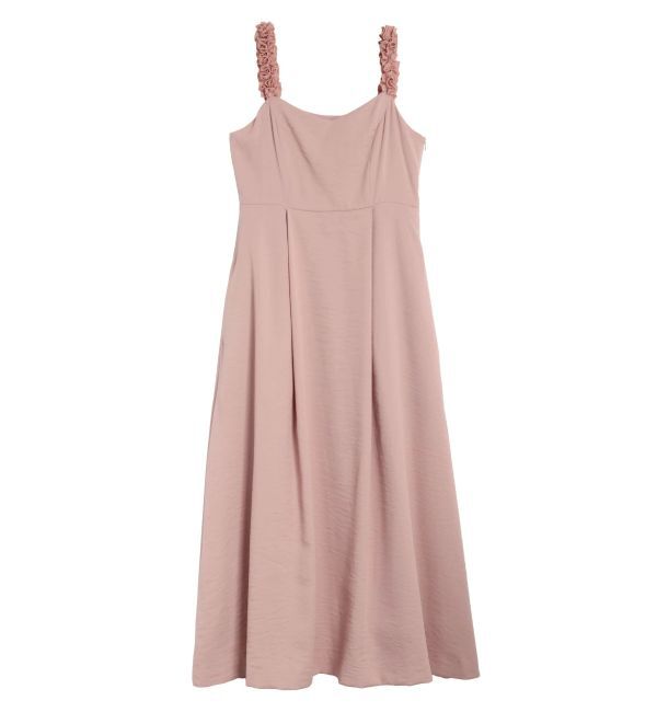 CALNAMUR「FRILL SUSPENDRE OP/フリルサスペンダーワンピース」|ワンピース|