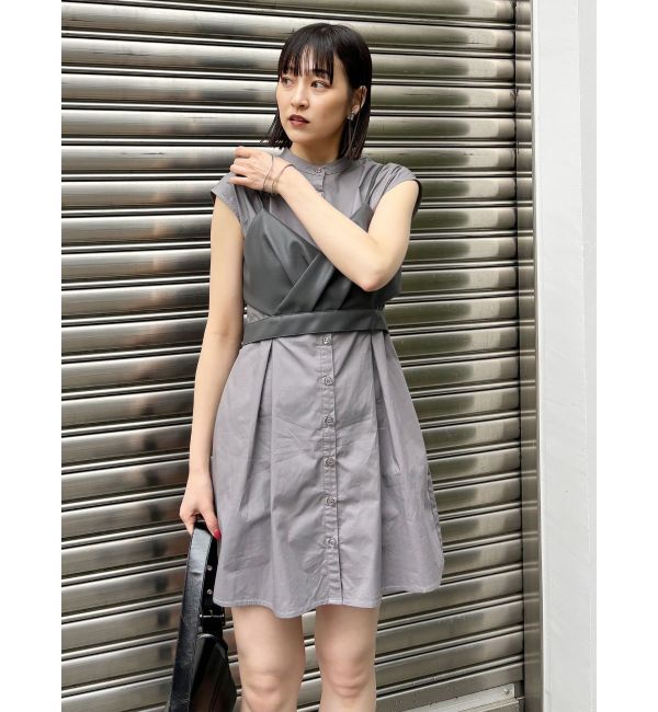 MURUA「ビスチェセットシャツワンピース」|ワンピース|
