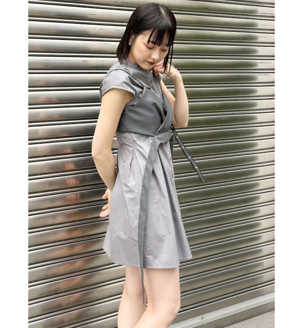 MURUA「ビスチェセットシャツワンピース」|ワンピース|