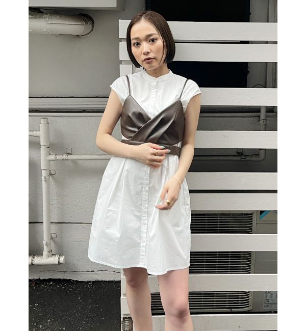 MURUA「ビスチェセットシャツワンピース」|ワンピース|