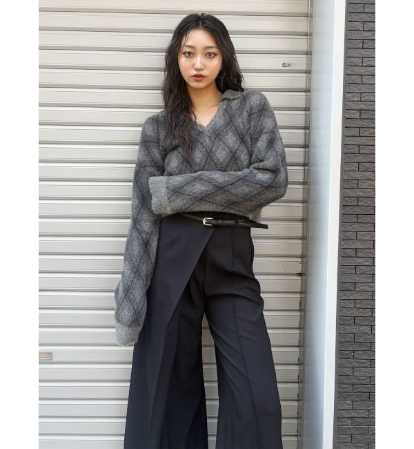 MURUA「ベルトハイウエストワイドパンツ」|その他|