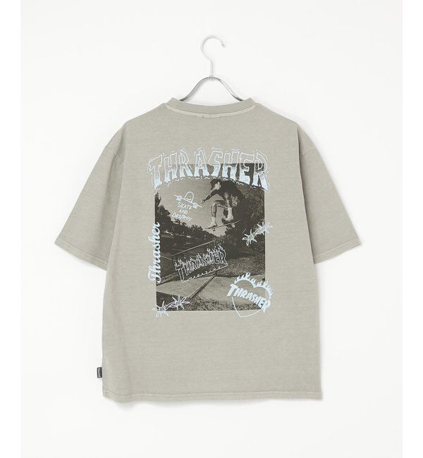 VENCE share style「【THRASHER ／スラッシャー】ピグメントフォトプリントT」|Tシャツ・カットソー|