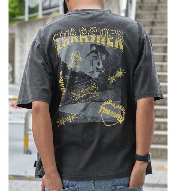 VENCE share style「【THRASHER ／スラッシャー】ピグメントフォトプリントT」|Tシャツ・カットソー|