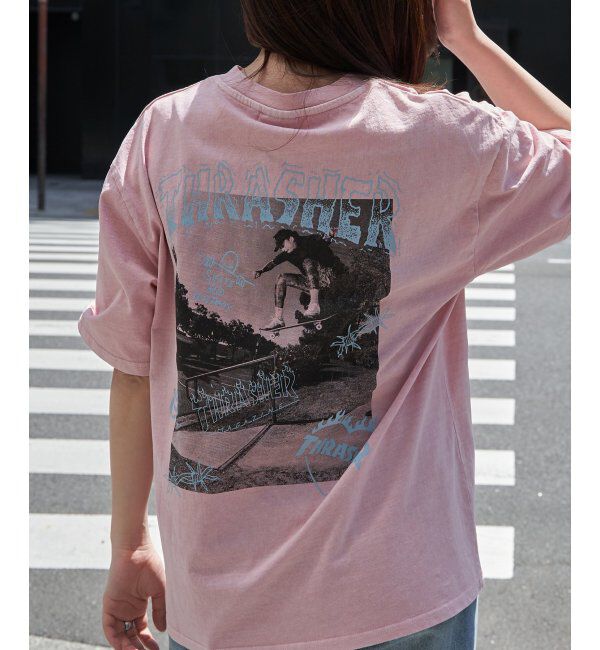 VENCE share style「【THRASHER ／スラッシャー】ピグメントフォトプリントT」|Tシャツ・カットソー|