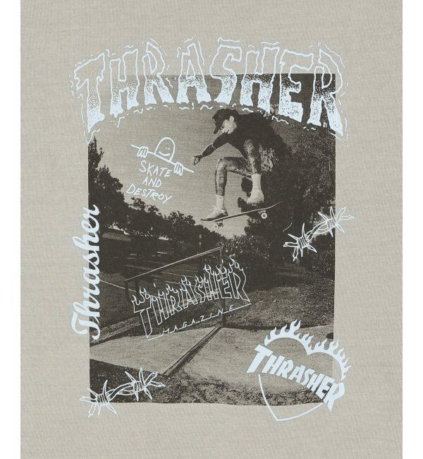 VENCE share style「【THRASHER ／スラッシャー】ピグメントフォトプリントT」|Tシャツ・カットソー|